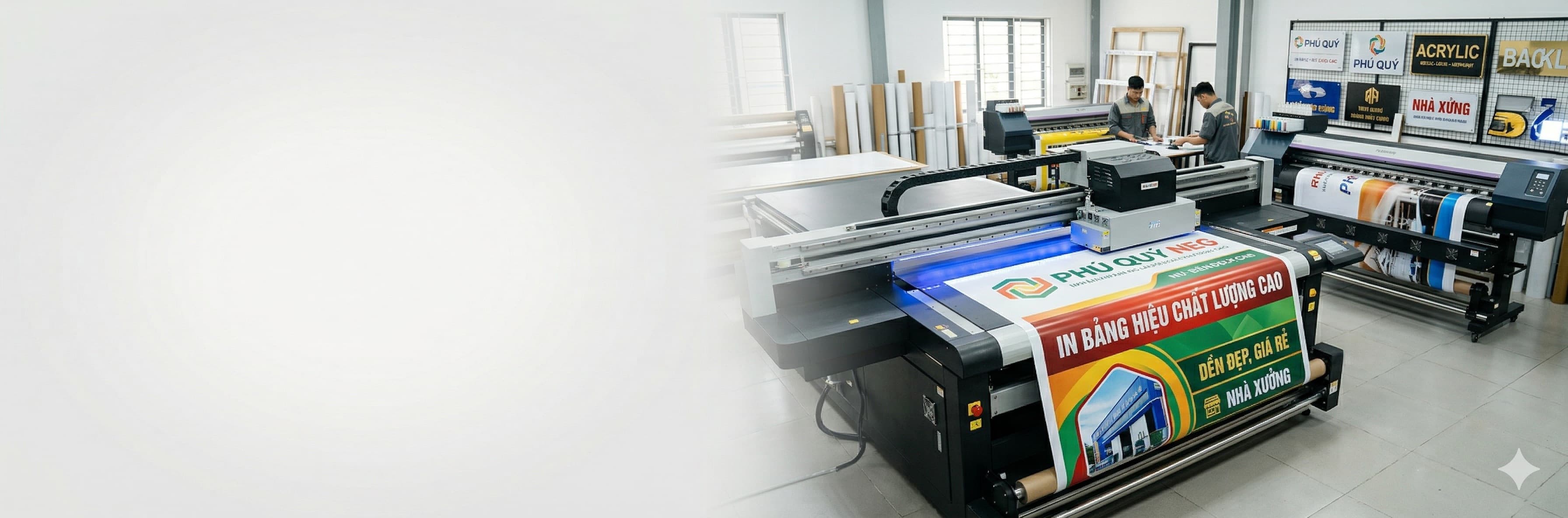 Dịch vụ in ấn bảng hiệu chất lượng cao Phú Quý NEG